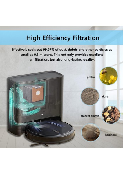 Eufy G40/G40 Hibrit Süpürge Aksesuarları Için 8 Adet Toz Torbası Uzun Ömürlü ve Iyi Çalışmak Için Üretilmiştir (Yurt Dışından) fiyatları