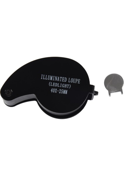 40X 25MM Gözler Optik Cam Büyüteç Büyüteç Büyüteç LED Işık (Yurt Dışından) fırsatları