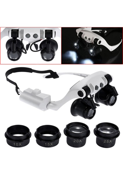 Kafa Bandı LED Büyüteç Far Mikroskop Takı Saat Tamiri (Yurt Dışından) fiyatları