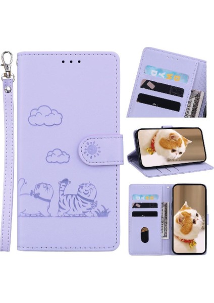 Nokia G21 Kedi Rfıd Kart Yuvası Tutucu Kickstand Deri Cüzdan Için Flip Case (Yurt Dışından)