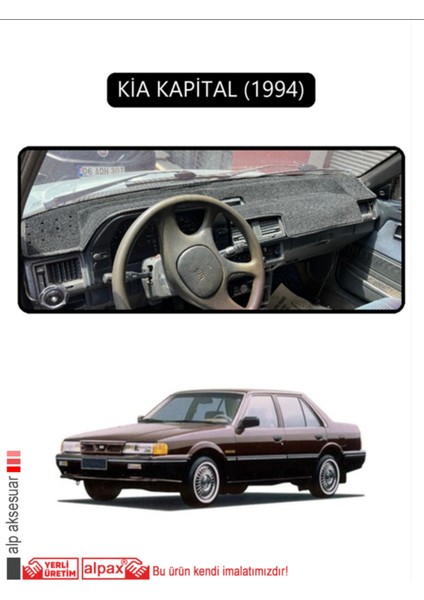 Kia Kapital 1994 Torpido Koruma Halısı - Siyah Kenar