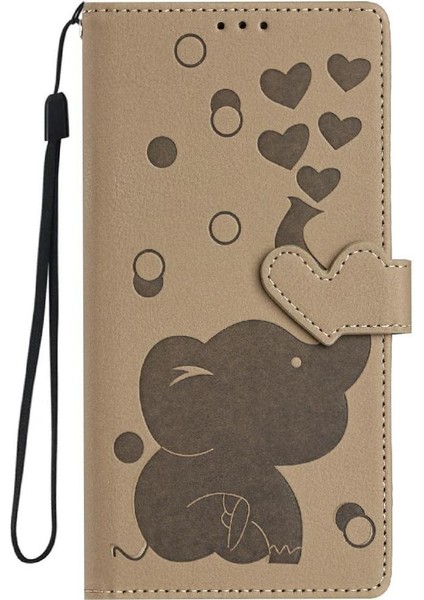 IPhone 16E Premium Deri Üç Kart Yuvaları Kickstand Için Flip Case (Yurt Dışından)