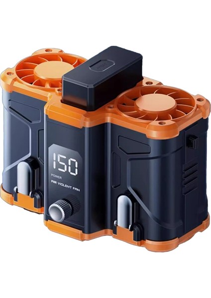 10000MAH Bel Tipi Vantilatör, Çift Hava Menfezi, Çıkarılabilir Pil, Taşınabilir Klipsli Yüksek Sıcaklık Çalışması (Yurt Dışından)