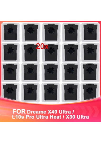 Dreame X40 Ultra / L10S Pro Ultra Heat / X30 Ultra Robot Süpürge Toz Torbası Aksesuarları Çöp Torbası (Yurt Dışından)