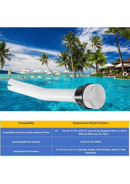 190092 Fns Plus Havuz ve Spa De Filtre Değişimi Için Dahili Hava Tahliye Tertibatı Dikey Izgara Filtresi (Yurt Dışından) fırsatları