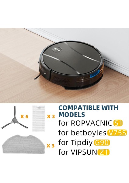 Ropvacnıc S1, Tipdiy G90, Betboyles V75S, Vıpsun Z1 Robot Süpürge Yedek Parçaları Için Aksesuar Kiti (Yurt Dışından) fiyatları