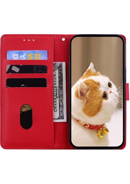 Motorola Kenar 40 Neo Kart Yuvası Tutucu Için Flip Case Kickstand Deri Kedi (Yurt Dışından) fırsatları