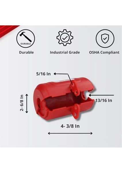 Kilitleme Etiketleme Için Elektrik Fişi Kilidi - 220 Volt Güç Kablosu Kilitleme Cihazı, Uzatma Kablosu Kilidi, Endüstriyel Sınıf Orta (Yurt Dışından) indirimleri