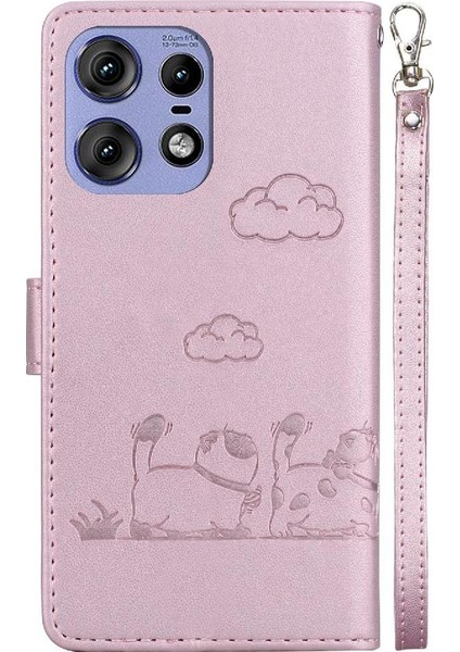 Motorola Kenar 50 Pro Kedi Rfıd Deri Cüzdan Kart Yuvası Için Flip Case (Yurt Dışından) indirimleri