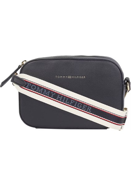 Kadın Th Logotape Camera Bag Omuz Çantası - Lacivert