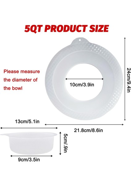 Kitchenaid 4.5-5 Quart Paslanmaz Çelik Kase, Stand Mikser Kase Kapakları Için Kalkan ve Mikser Kase Kapakları (Yurt Dışından) modelleri