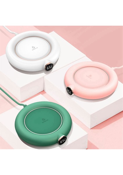 Otomatik Kapanma Özellikli Masa Üstü Kahve Kupa Isıtıcısı, 3 Sıcaklık Ayarı, Ev ve Ofis Için Ideal, Mükemmel Hediye (Kupa Olmadan) Pembe (Yurt Dışından) fırsatları