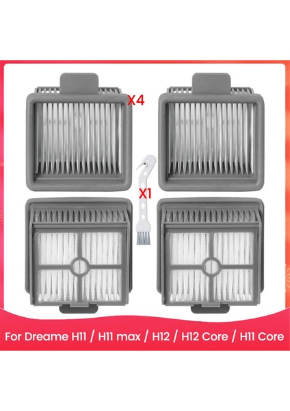 Dreame H11 / H11 Max / H12 / H12 Core / H11 Core Islak ve Kuru Elektrikli Süpürgeler Için Hepa Filtreler Hepa Filtreler (Yurt Dışından)
