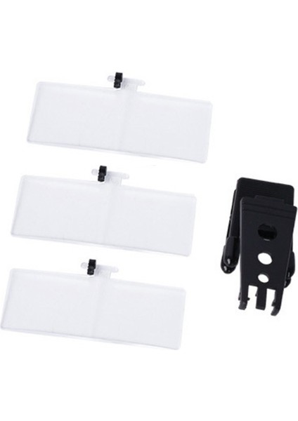 1.5x/2.5x/3.5x Büyüteç Optik Aletler Katlanır Klip Gözlük Büyüteç ile 3 Akrilik Lens 85X30MM (Yurt Dışından)