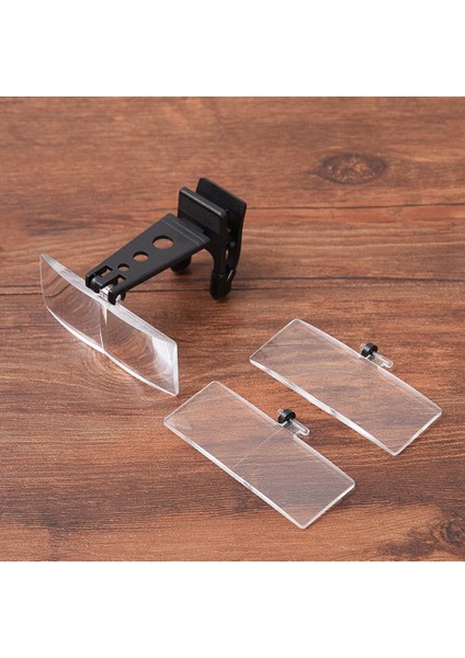 1.5x/2.5x/3.5x Büyüteç Optik Aletler Katlanır Klip Gözlük Büyüteç ile 3 Akrilik Lens 85X30MM (Yurt Dışından) modelleri