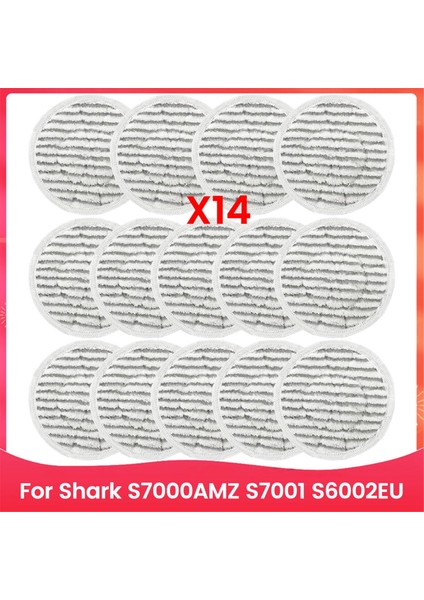 Shark S7000AMZ S7001 S6002EU T2 Elektrikli Buharlı Paspas Bezi Aksesuarları Yedek Parçaları Için 14 Adet Paspas Bezi Seti (Yurt Dışından)