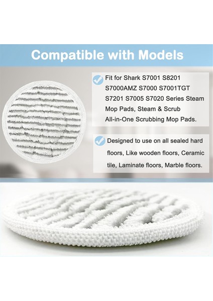 Shark S7000AMZ S7001 S6002EU T2 Elektrikli Buharlı Paspas Bezi Aksesuarları Yedek Parçaları Için 14 Adet Paspas Bezi Seti (Yurt Dışından) fiyatları