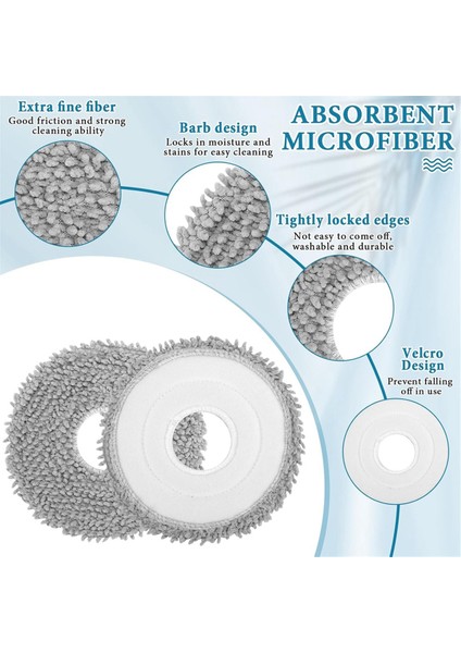 Roborock Q Revo/qrevo Pro/qrevo S/qrevo Curv/qrevo Maxv Robot Süpürge Paspas Bezi Yedek Parçaları Için Paspas Pedleri (Yurt Dışından) fiyatları