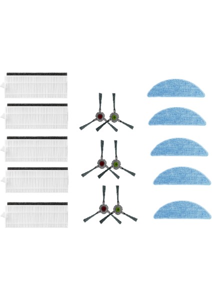 Ecovacs Yeedi K600/K700/K680 Süpürme Robotu Aksesuarları Temizleyici Parçaları Değişimi Için 16 Adet (Yurt Dışından) modelleri