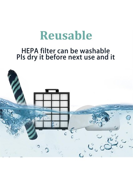 Ana Fırça Hepa Filtre Filtre Süngeri Shark Detect Pro Max Dik Vakum AZ4000 AZ4002 AZ4000C Yedek Parçaları (Yurt Dışından) fırsatları