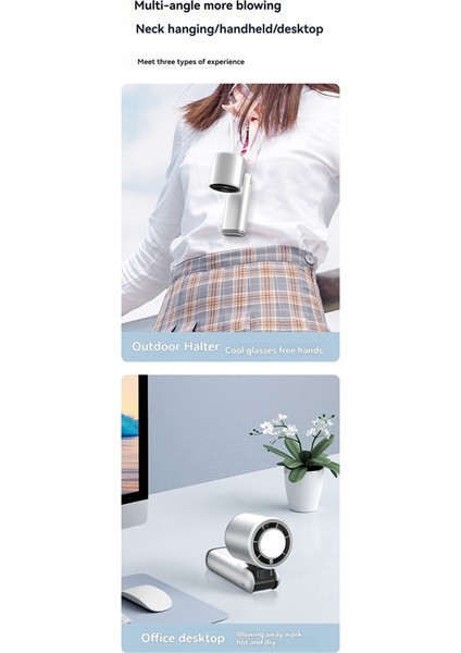 Taşınabilir El Tipi Fan USB Şarjlı Ayarlanabilir Hızlı Dijital Ekranlı Fan Katlanabilir Tasarım Gece Lambası ile Yüksek Hızlı Fan, B (Yurt Dışından) indirimleri