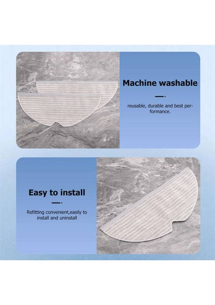 2 Adet Paspas Bezi Paçavra Aksesuarları Xiaomi Roborock S5 Max S6 Pure S6 Maxv S5 S51 S50 S55 E25 E35 Elektrikli Süpürge Parçaları (Yurt Dışından) fiyatları