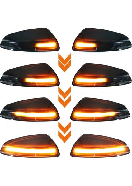 LED Dinamik Dönüş Sinyal Lambası Yan Ayna Sinyal Lambası Mercedes Benz C Sınıfı W204 S204 Viano Vito W639 ml W164 (Yurt Dışından) modelleri