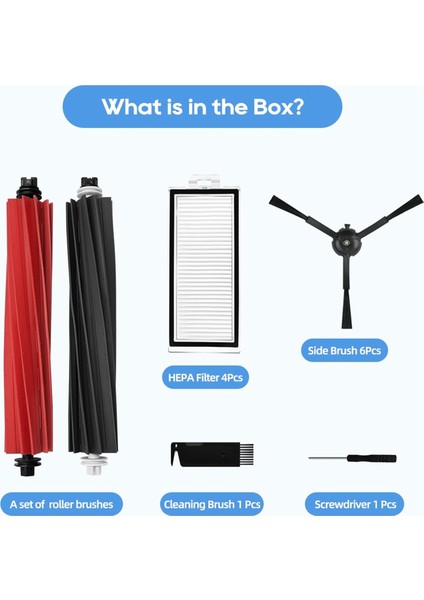Roborock Q5 Pro / Q5 Pro+ / Q5 Max+ / Q5 Duoroller+ / Q8 Max / Q8 Max Plus Elektrikli Süpürge Aksesuarları Fırça Filtreleri (Yurt Dışından) modelleri