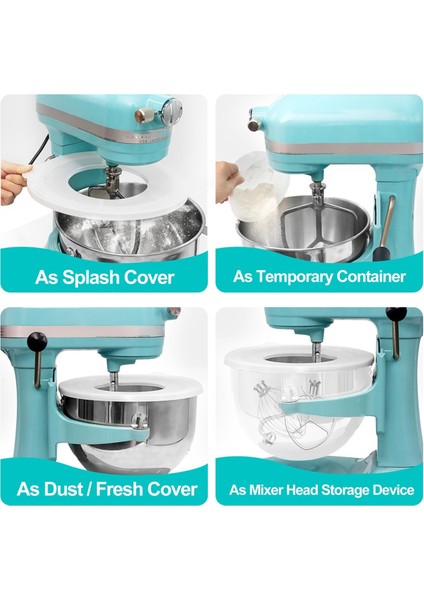 Kitchenaid Stand Mikseri Için 6qt Paslanmaz Çelik Mikser Kabı, Kase Kapağı Kapakları ve Çırpıcı Kürek Aparatı Yedek Parçası (Yurt Dışından) fırsatları