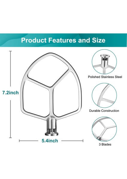 Kitchenaid Stand Mikseri Için 6qt Paslanmaz Çelik Mikser Kabı, Kase Kapağı Kapakları ve Çırpıcı Kürek Aparatı Yedek Parçası (Yurt Dışından) indirimleri