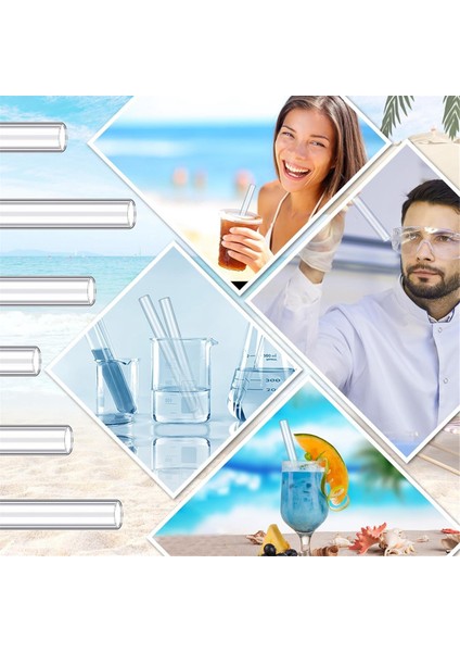 Adet 4 Inç Şeffaf Borosilikat Cam Tüp 12 mm Od 8 mm Id 2 mm Kalınlığında Temizleme Fırçası ile Cam Üfleme Tüpleri (Yurt Dışından) fırsatları