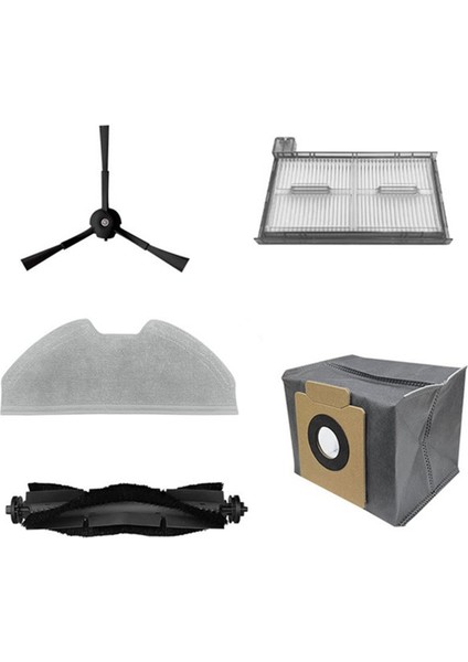 Eufy X8 Pro Robot Süpürge Aksesuarları Yedek Parçaları Ana Fırça Yan Fırça Filtre Paspas Bezi Toz Torbası (Yurt Dışından) fırsatları