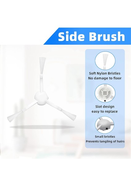 Xiaomi Robot Vacuum X20+ Robot Vacuum Cleaner Için Yedek Parçalar Ana Yan Fırçalar Hepa Filtreler Paspas Bezi Toz Torbaları (Yurt Dışından) indirimleri