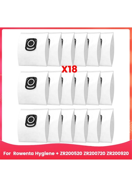 Rowenta Hygiene + ZR200520 ZR200720 ZR200920 Için Elektrikli Süpürge Torbaları, Rowenta Silence Force Torbaları Için (Yurt Dışından)