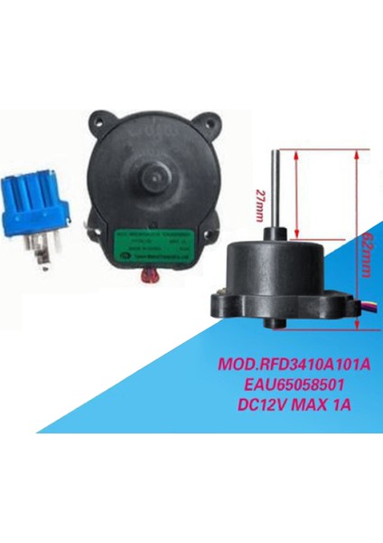 EAU65058501 Lg Buzdolabı Için Dondurucu Parçaları Dc Soğutma Fanı Motoru RFD3410A101A DC12V Buzdolabı Radyatörü (Yurt Dışından) fiyatları