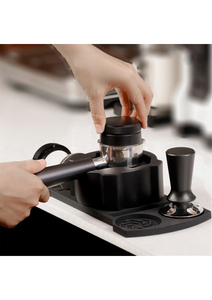 Espresso Tamper Istasyonu Tabanı 51/54/58MM Evrensel Silikon Saplı Dağıtıcı Toz Dağıtıcı Iğne Oturma Desteği A (Yurt Dışından) fırsatları