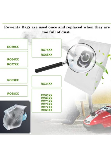 Rowenta Tefal X-Plorer Serie 75 S+ / Serie 70+ / Serie 240+, RR8497WH ZR200520, Elektrikli Süpürge Aksesuarları Toz Torbası (Yurt Dışından) fırsatları