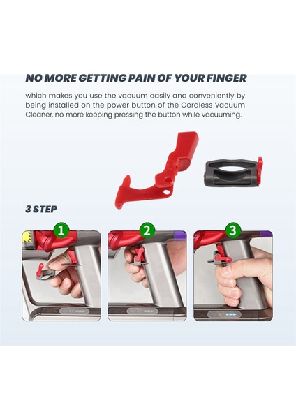 Dyson V11 V10 Elektrikli Süpürge Yedek Parçası Için Anahtar Düğmesi ve Tetik Kilidi Yükseltilmiş Versiyon Güç Tetik Anahtarı (Yurt Dışından) fırsatları