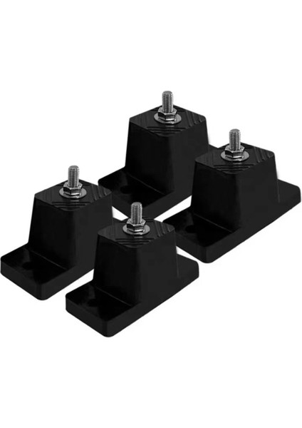 4 Adet Darbeye Dayanıklı Ayak Tabanı Minderi Dış Mekan Klima Braketi Minderi Kalınlaştırılmış Kaymaz Taban Ayak Kauçuk Pedleri (Yurt Dışından)