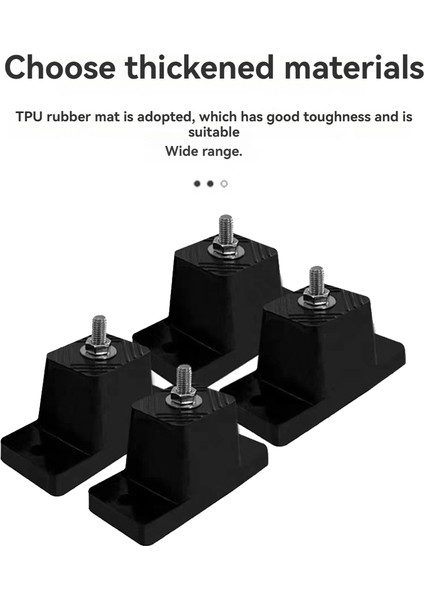4 Adet Darbeye Dayanıklı Ayak Tabanı Minderi Dış Mekan Klima Braketi Minderi Kalınlaştırılmış Kaymaz Taban Ayak Kauçuk Pedleri (Yurt Dışından) fiyatları