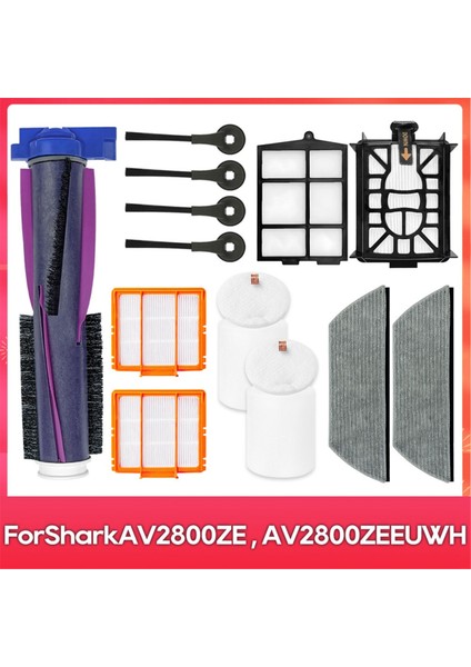 Shark Powerdetect AV2800ZE, AV2800ZEEUWH, RV2800ZEEU, RV2820YE, RV2820ZE Yedek Parçalar Aksesuarlar Fırça Paspas Filtre (Yurt Dışından)