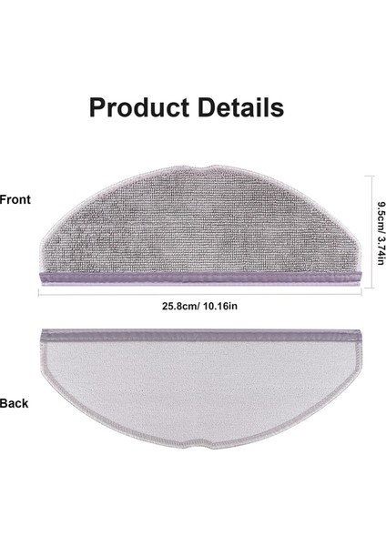 Eufy L60/L60 HYBRID/L60 SES/L50 Serisi Robot Süpürgeler Için Uyumlu Mikrofiber Pedler Yedek Paspas Pedi (Yurt Dışından) fırsatları