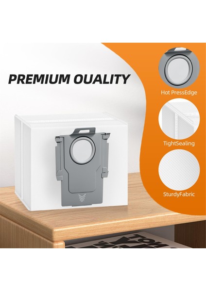 Roborock Q5, Q5 Pro+, Q8 Max, Q8MAX+, Q7 Max,s8 Pro Ultra,s8, S7 Max Vakum Torbaları Için 14 Paket Yüksek Kapasiteli Vakum Torbaları (Yurt Dışından) fiyatları