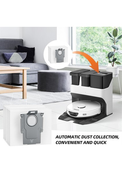 Roborock Q5, Q5 Pro+, Q8 Max, Q8MAX+, Q7 Max,s8 Pro Ultra,s8, S7 Max Vakum Torbaları Için 14 Paket Yüksek Kapasiteli Vakum Torbaları (Yurt Dışından) indirimleri