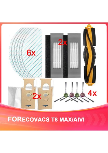 Ecovacs T8 Max/aıvı Robot Süpürge Aksesuarları Yedek Aksesuarları (Yurt Dışından)