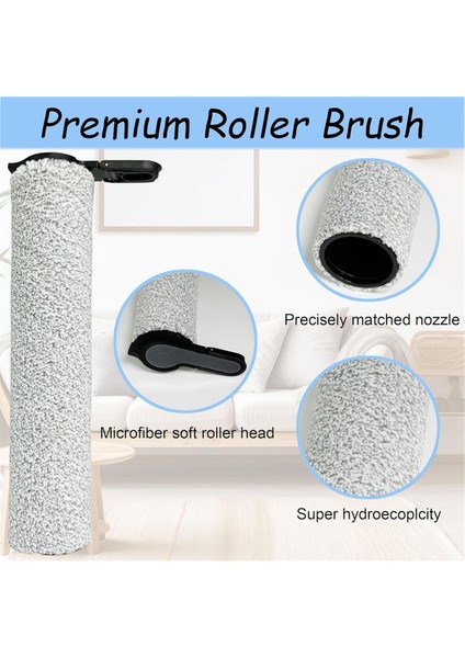 Tineco Floor One S7 Steam Smart Kablosuz Islak Kuru Vakum Zemin Fırçalama Makinesi Temizleyici Parçaları Için Fırça Rulosu ve Filtre Değişimi (Yurt Dışından) modelleri