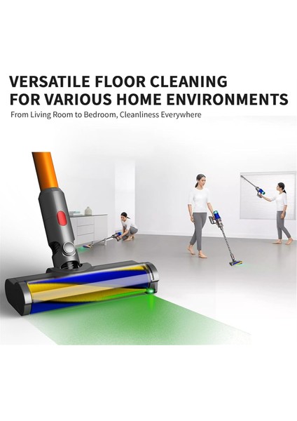 Dyson V7 V8 V10 V11 V15 Toz Dedektörü Işıklı Elektrikli Süpürge Başlıklı Temizleyiciler Için Başlıklar, Yumuşak Silindir Temizleyici Başlık Parçaları (Yurt Dışından) modelleri