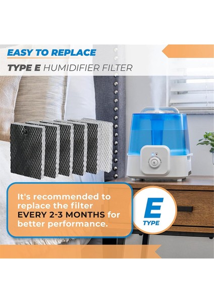 HWF100 Nemlendirici Filtresi Tip E Nemlendirici Filtresi Holmes HWF100 Bionaire BWF100 Sunbeam SF235 SCM630 Için Yedek (Yurt Dışından) modelleri