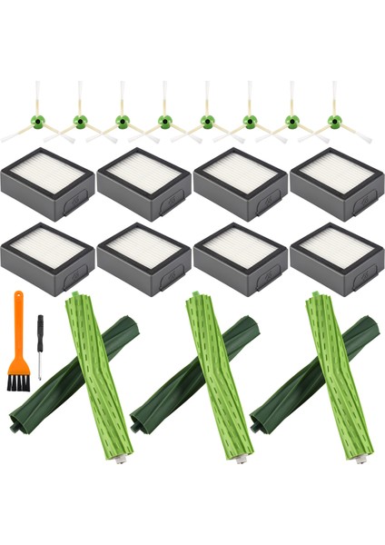 Irobot Roomba I7 E5 E6 I3 Serisi Robot Süpürge Yedek Parçaları Aksesuarları Için Hepa Filtre Fırça Rulosu (Yurt Dışından)
