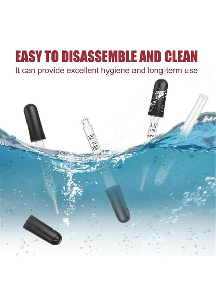 8 Adet 1ml Göz Damlalığı, Ölçümlü Cam Damlalık Pipetler Kauçuk Başlıklı Damlalık Için Cam Pipet (Yurt Dışından)